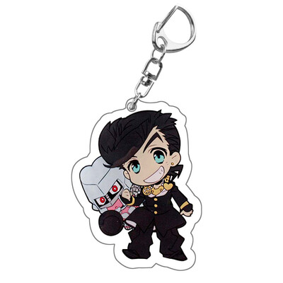 

CAR-TOBBY Anime Jojo Bizarre Adventure Acrylic Pendant Keychain Cosplay Prop Accessories Key Ring