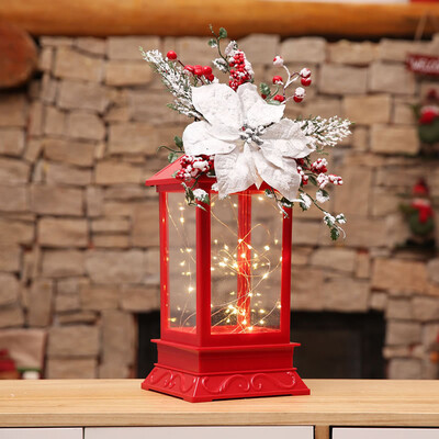 

Toponeto Christmas Decorations LED Candlestick Light Ornaments Craft Xmas Home Decor BK