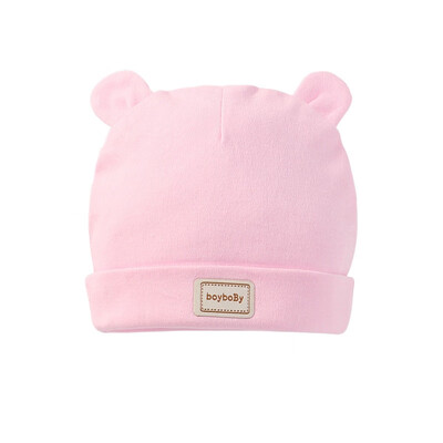 

Newborn Baby Girls Boys 100 Cotton Fetal cap Hat Bibs Burp 2 Piecess Rabbit Hat Triangle Towel Baby Accessories