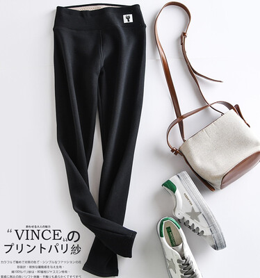 

New autumnwinter 2018 velvet leggings for womens high-waisted kitten day wear cotton trousers for womens nine-point trousers