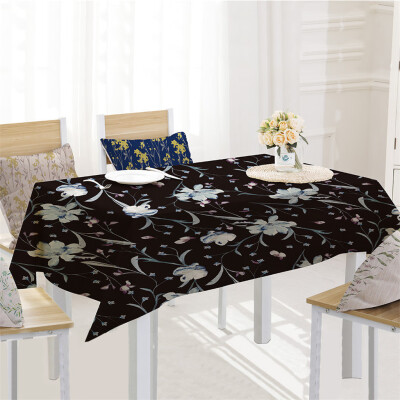 

Toponeto Flower Table Cloth Linen Tablecloth For Kitchen Decorative Dining Table Cover