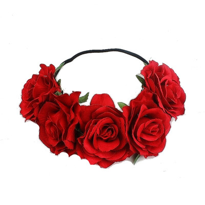 

〖Follure〗Fashion Women Girls Flower Head Hollow Elastic Hair Band Headband Wedding Party
