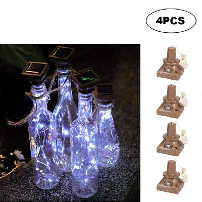 

Square Solar Energy Light 1M Wine Bottle Decor Copper Wire Lamp String