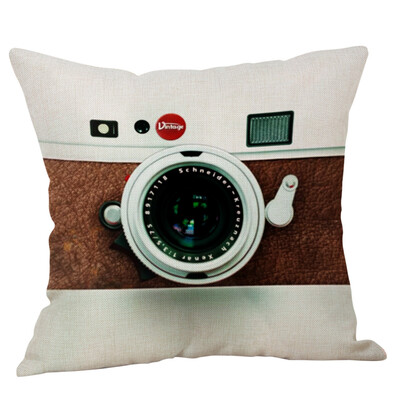 

〖Follure〗Vintage Camera Pillow Case Sofa Throw Waist Cushion Cover Home Decor Grand