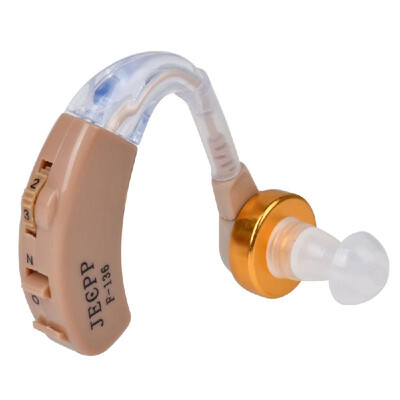 

JECPP Hearing Aids Sound Amplifier Battery Powered In Ear Hearing Enhancement Device with Cleaning Brush Spanner Storage Case for