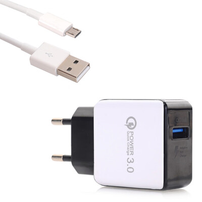 

QC30 USB Quick Charger Quick Charge Micro USB Data Charging Cable 100cm
