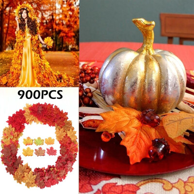 

Artificial Silk Maple Leaves Fake Fall Leaf Artificial Maple Leaves Simulation Decorative for Wedding Party Home Decor
