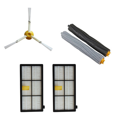 

〖Follure〗Side Brush&Hepa Filters&Bristle Brush for Irobot Roomba 800 900 Series Cleaner