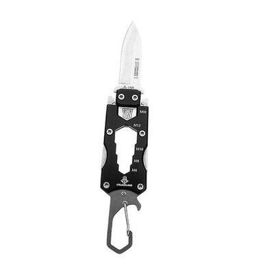 

Creative Mini Outdoor Multi Tool Pocket Straight Knife With Keyring Design