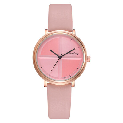 

Creative Clock Minimalist Ladies Dress Womens Quartz Simple Leather Strap WristWatches Female Bracelets relogio feminino &Ff