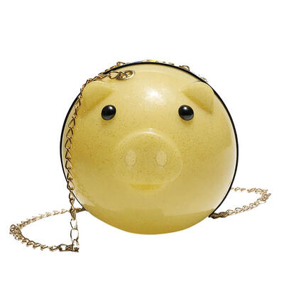 

Girls Cute Pig Shaped Shoulder Messenger Handbags Women Chain Crossbody Bag