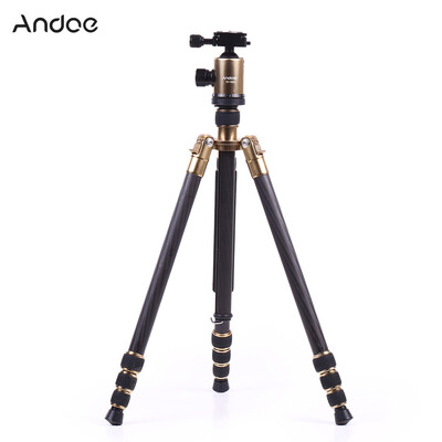 

Andoer Lightweight Compact Carbon Fiber Tripod Panoramic Ballhead 36MM Max Height 66 Inches Load Capacity 10KG Max Tube Diameter 2