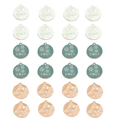 

〖Follure〗Christmas Ornaments Wooden Xmas Tree Hanging Crafts Decor for Christmas Tree