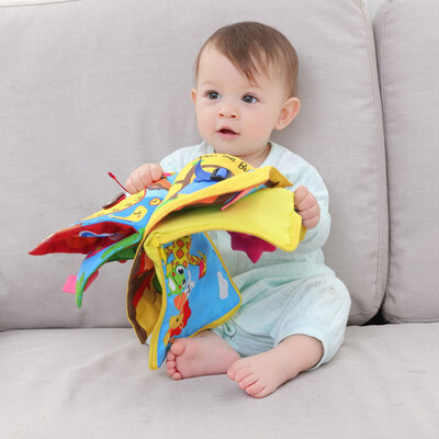 

YIWULAAnimals Soft Cloth Baby Intelligence Development Learn Picture Cognize Book