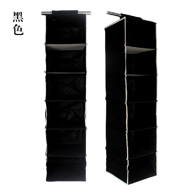 

Hanging Closet Organizers 6-Shelf Fabric Closet Hanging Type Multi-Layer Storage Box