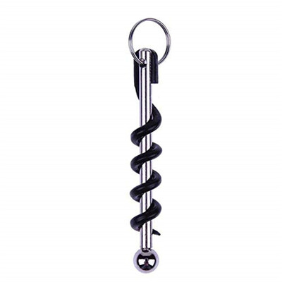 

Outdoor Stainless Steel Red Corkscrew Wine Bottle Opener
