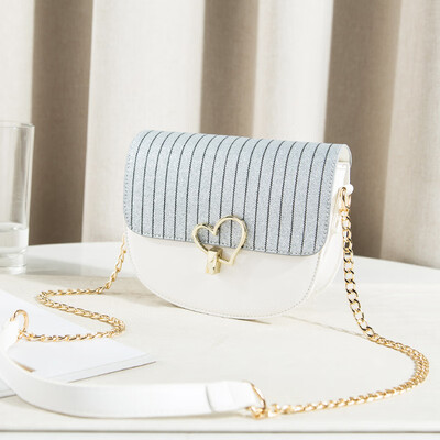 

Summer one-shoulder ladys fashion simplicity of the Korean version of INS Baitao Chain Slant Bag in