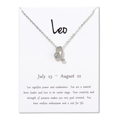 

12 Constellations Necklace Pendant Aries Taurus Gemini Cancer Leo Virgo Libra Scorpio Sagittarius Capricorn Aquarius Pisces