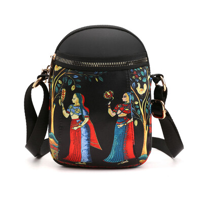 

Waterproof oblique bag female Korean version vertical printing mobile phone bag 100 light pocket mini bag