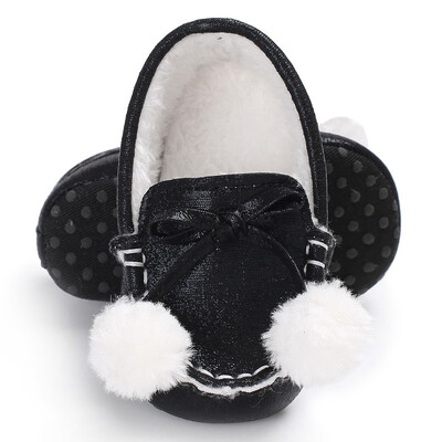

Winter Newborn Infant Toddler Shoe Lovely Baby Loafer Shoes Keeping Warm Soft Sole First Walker Crib Babe Prewalker