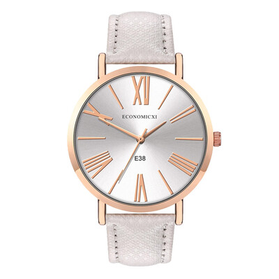 

Business Style Women Watches Simple Dial Ladies Analog Quartz Wristwatch High Quality Leather Strap Clock Relogio Feminino