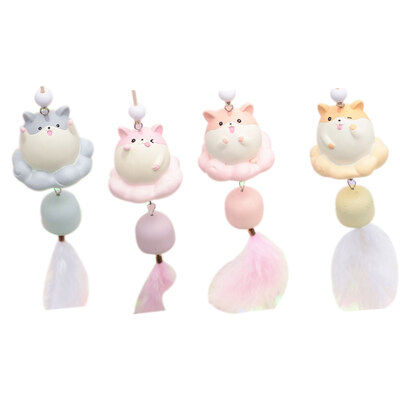 

Cute Cartoon Animal Hanging Wind Chimes Resin Wind Bells Garden Car Haning Home Patio Outdoors Decoration