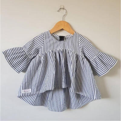 

0-18M Newborn Baby Girls Lovely Stripe Tops Tutu Dress T-shirt Outfits Clothe