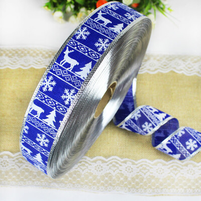 

Siaonvr Xmas Tree Decor Print Pattern Christmas Tree Imitation Linen Christmas Ribbon