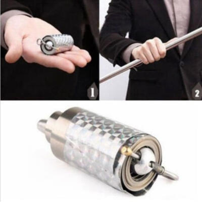

Silver Metal Appearing Cane Wand Stick Stage Magic Trick Gimmick Xmas toy Gift New