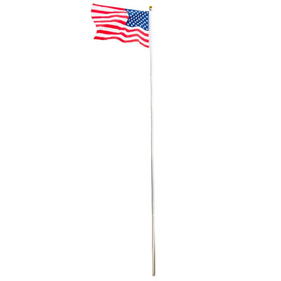 

Flagpole 25 Aluminum Flag Pole Outdoor Garden Solid Construction