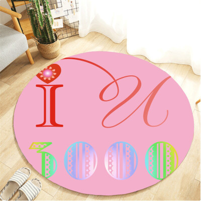 

Gobestart I Love You Three Thousand Text Carpet Childrens Room Home Decoration