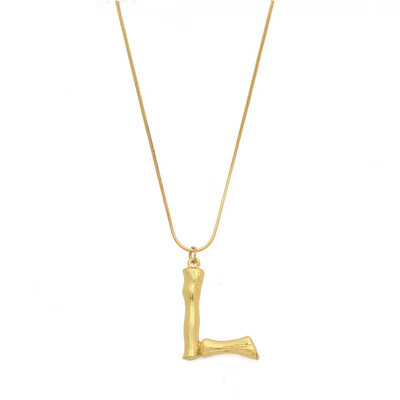 

NeillieN Letter necklace European&American exaggerated fashion necklace 26 capital English letter necklace Pendant torque