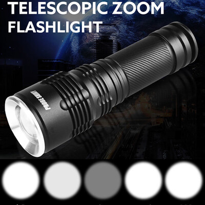 

Saidsome Tactical Police 5000LM Zoom XM- T6 LED 5Modes Flashlight Aluminum Torch flashlight lamp