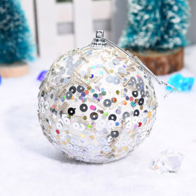 

〖Follure〗Christmas Rhinestone Glitter Baubles Balls Xmas Tree Ornament Decoration 8CM