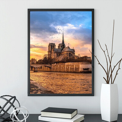 

Toponeto 5D DIY Diamond Painting Embroidery Round Diamond Home Decor Gift