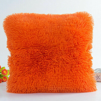 

Plush Soft Fur Plush Throw Pillow Case Cover Home Bed Room Sofa Decoration Furry Waist Comfort Cushion Cover Pillowcase