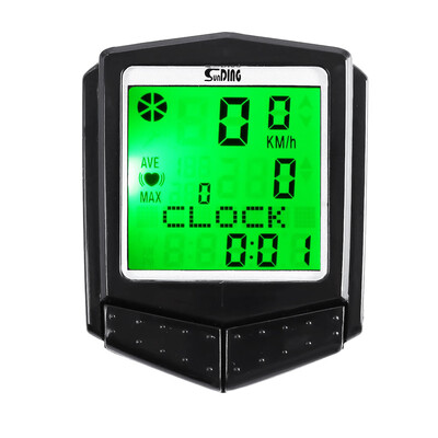 

SunDing SD - 573C Wireless Water Resistant Bicycle Computer Cycling Odometer Speedometer Heart Rate Monitor with LCD Backlight