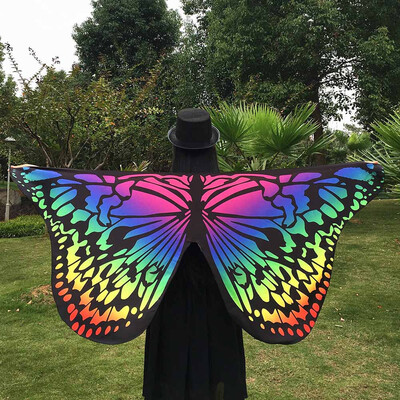 

Roseonmyhand Soft Fabric Butterfly Wings Shawl Fairy Ladies Nymph Pixie Costume Accessory