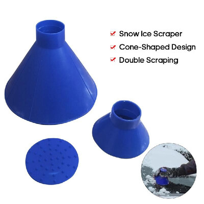 

3PCS Ice Scraper Tool Cone Shaped Car Windshield Snow Remover Outdoor Round Funnel Kit Mini Portable
