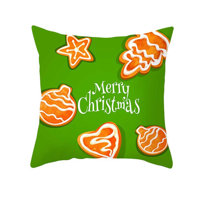 

Tailored Christmas Pillow Case Glitter Polyester Sofa Throw Cushion Cover Home Decor