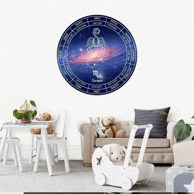 

Toponeto Wall Sticker Twelve Constellations Luminous Glowing Sticker Shining Stars Decor