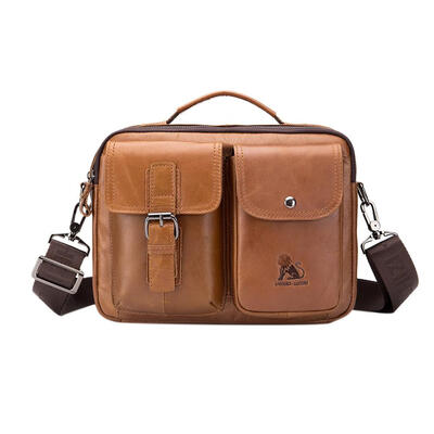 

Vintage Genuine Leather Business Handbags Men Casual Shoulder Crossbody Bag