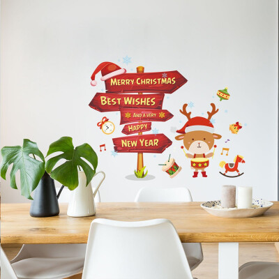 

〖Follure〗Merry Christmas Background Wall Decoration Removable Wall Stickers