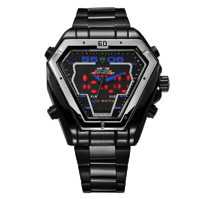 

WEIDE WH1102 Quartz Digital Electronic Watch Dual Time Calendar Month 3ATM Waterproof Timer Business Men Fashion Casual Outdoor Sp