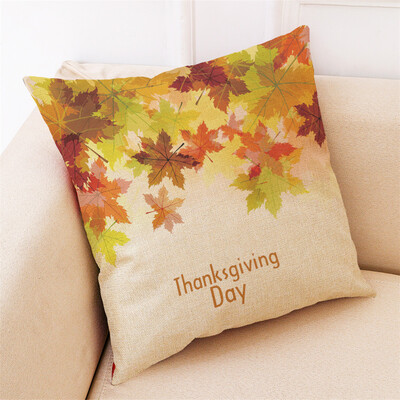 

Tailored Thanksgiving Gifts Pillowcase Happy Fall Pillow Cover Home Decoration 18x18Inch