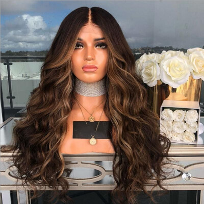 

High-temperature Synthetic Lace Front Fiber Big Curly Wigs for The Long Curve Natural Matt Hairpiece