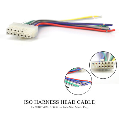 

15-011 Car ISO Harness Head Cable for AUDIOVOX - AEG - CLATRONIC Stereo Radio Wire Adapter Plug Wiring Connector Cable