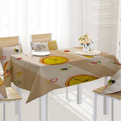 

Toponeto Pizza Table Cloth Linen Tablecloth For Kitchen Decorative Dining Table Cover