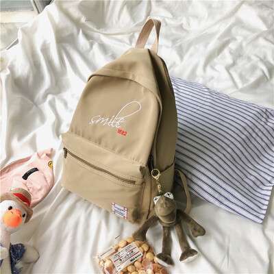 

Schoolbag female Korean version of high school students in junior high school ins style department simple Mori department shoulder