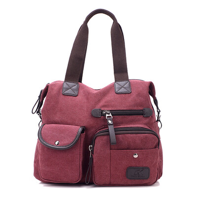 

Tailored Large Capacity Canvas Messenger Bags Single Shoulder Bags Travel Shopping Totes